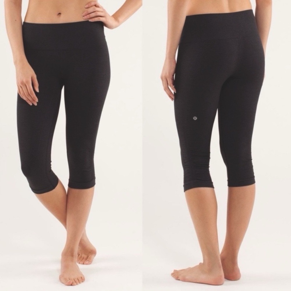 Lululemon Black In The Flow Crop Leggings 4